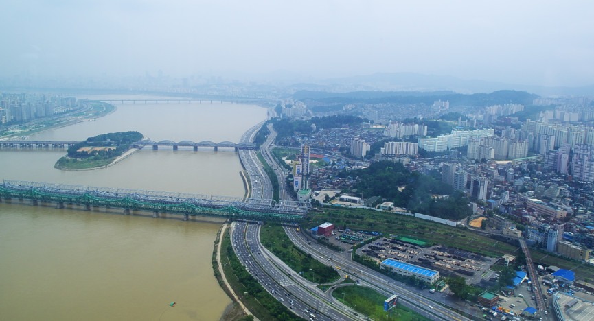 Hangang Railway Bridge - Riverside Backdrop