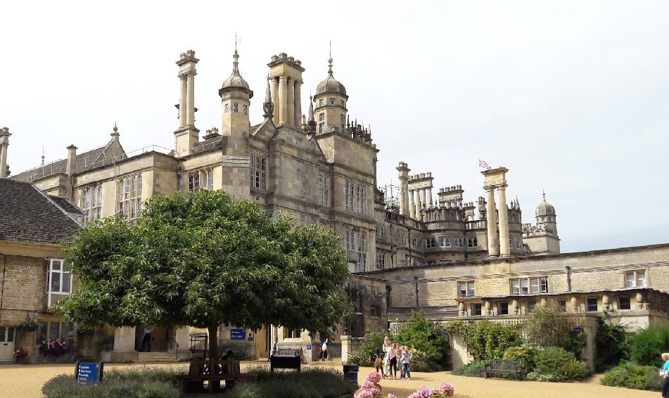 Burghley House - Windsor Castle (Exterior & Courtyard) - The Diplomat Season 4 Filming Locations