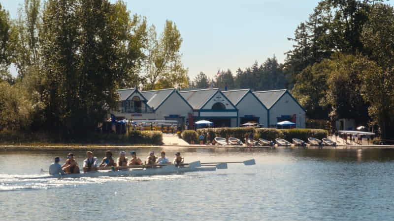Easton Prep Boathouse (Victoria City Rowing Club, Elk Lake)